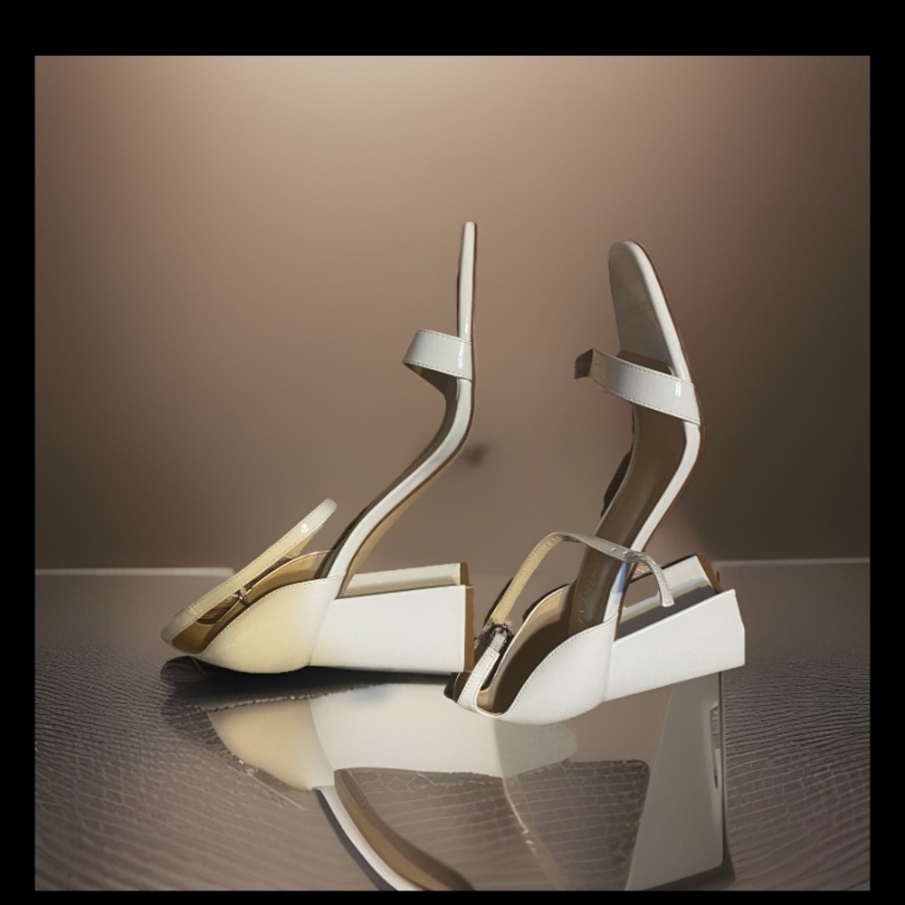 Elegant White Women's Heels size 8.5